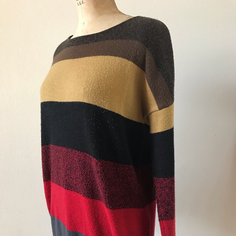 SOLD 🌺🌺🌺URBAN OUTFITTERS fall color block sweater dress SIZE L